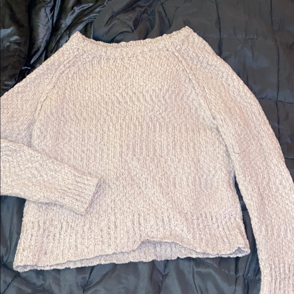 Rose pink thick knit Sweater